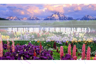 手机图片素描（手机素描图片素材）
