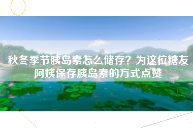 秋冬季节胰岛素怎么储存？为这位糖友阿姨保存胰岛素的方式点赞